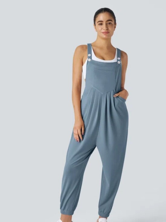 HALARA Pants - HALARA Slate Blue Overalls Jumpsuit